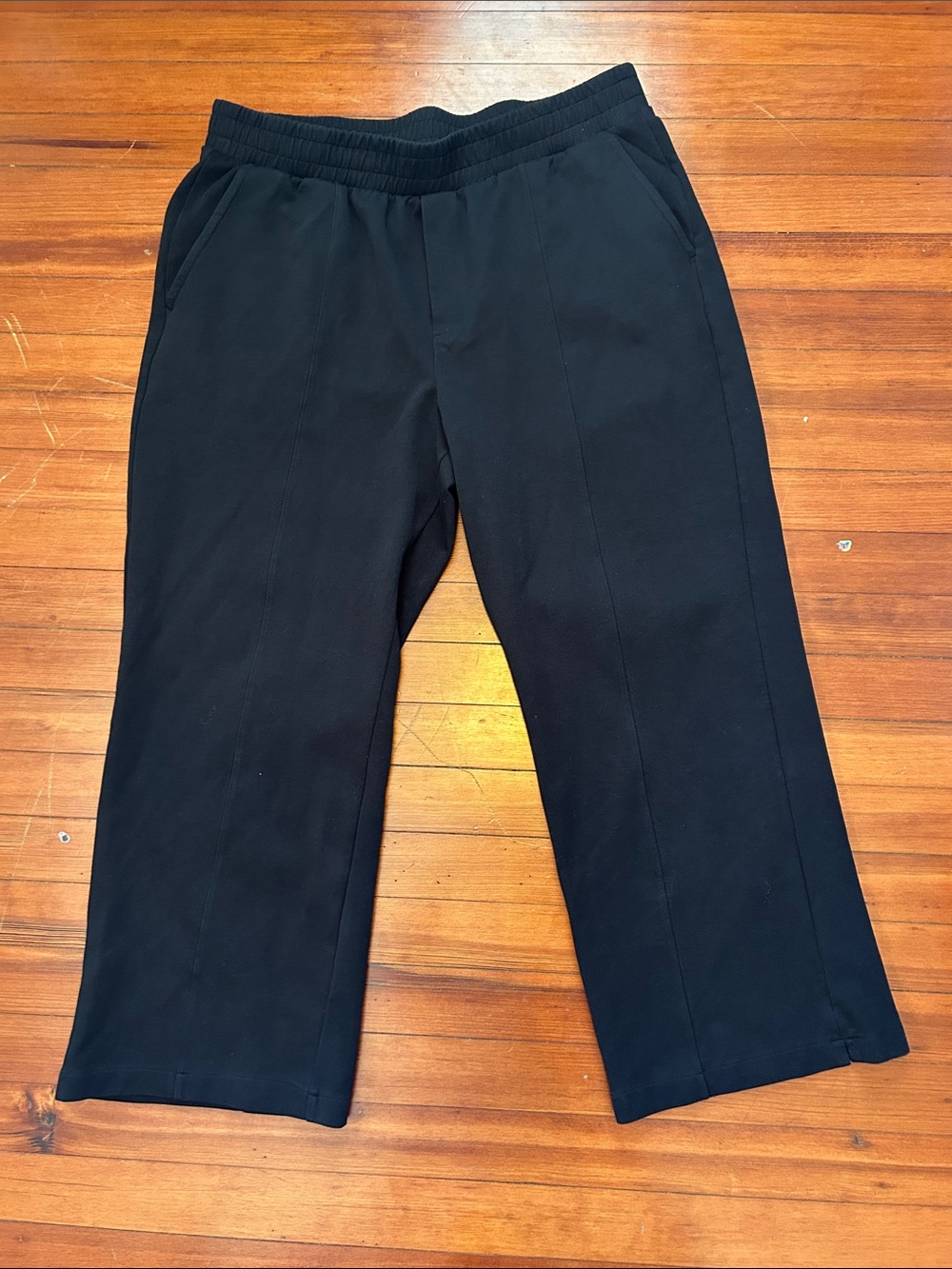 Old Navy Dynamic Fleece Wide Leg Black Sweatpants Women’s Size XL